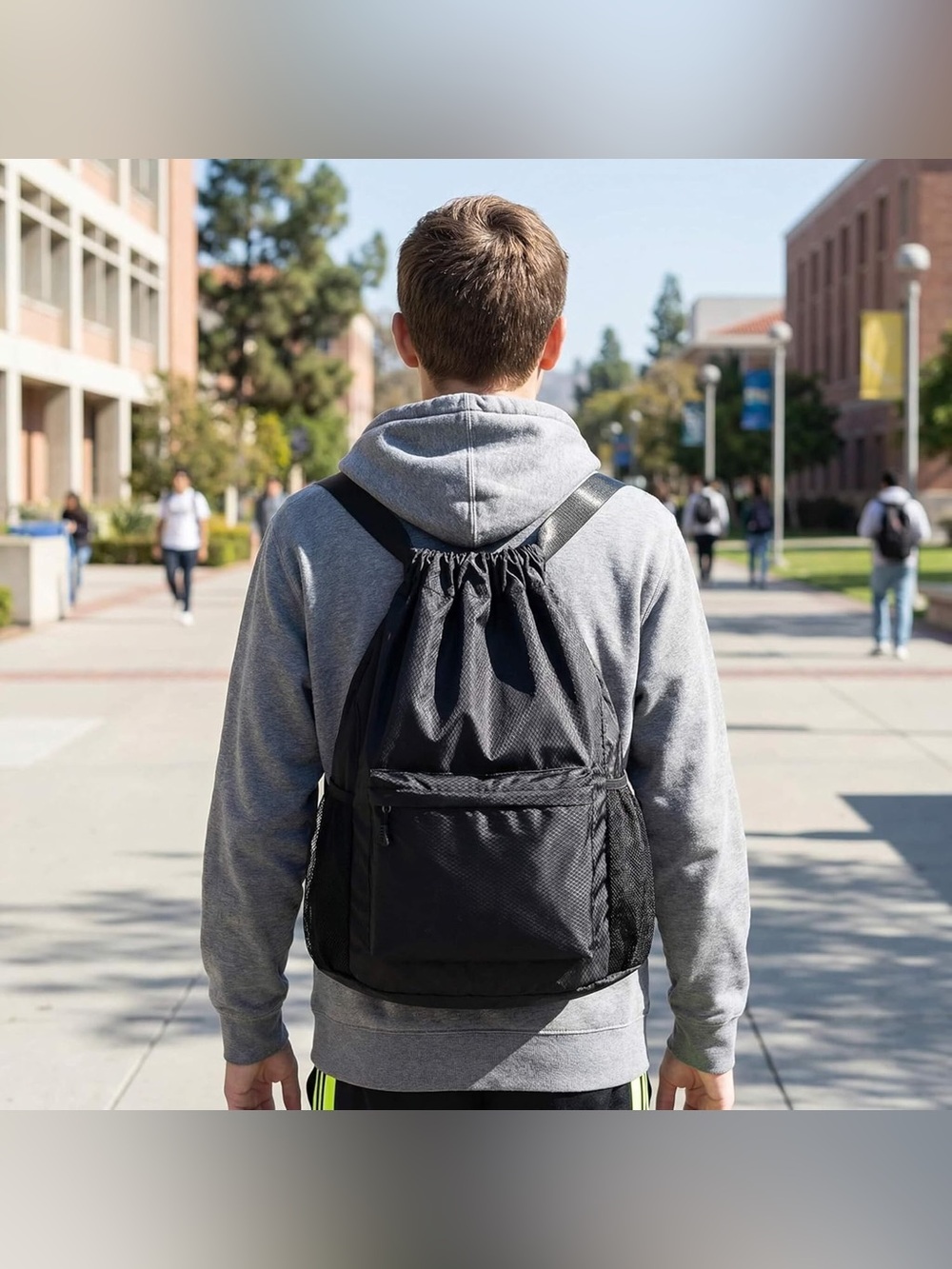 Waterproof Drawstring Backpack - Picture 6 of 9